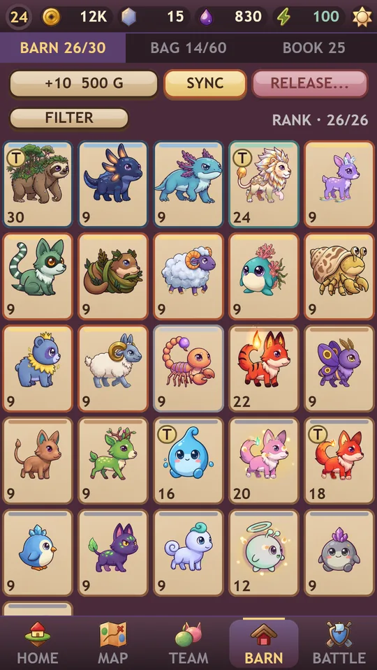 Your barn, full of monsters